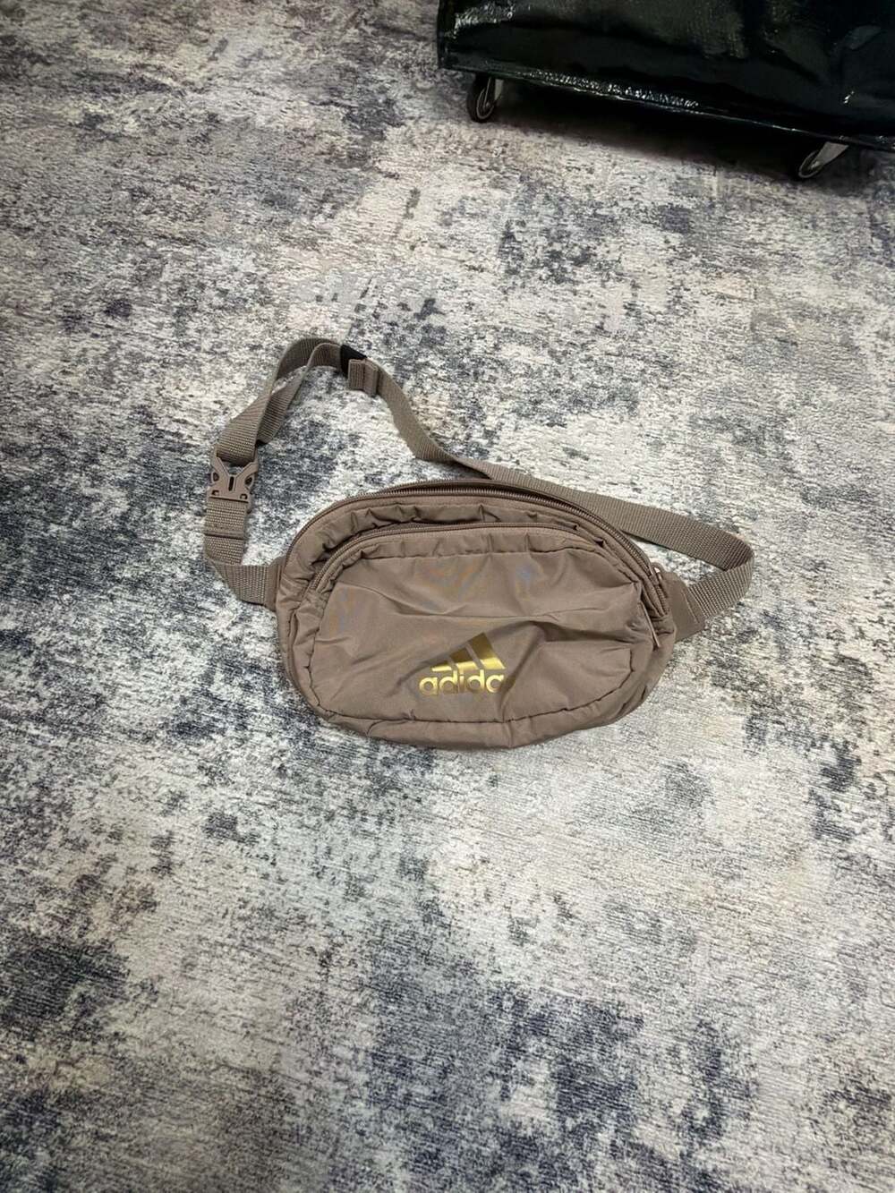 Adidas Core Waist Pack Fanny Pack Taupe Gold Logo
